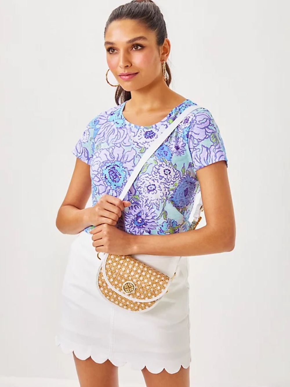 Lilly Pulitzer Women’s Size Small Floral Short Sleeve Tee New